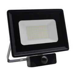 Projecteur LED ultra plat à détecteur orientable - 50W - 230V - Noir - KLINK 50