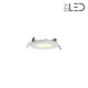 Dalle LED ronde 3 W encastrable - extra plate - SUNNY-3