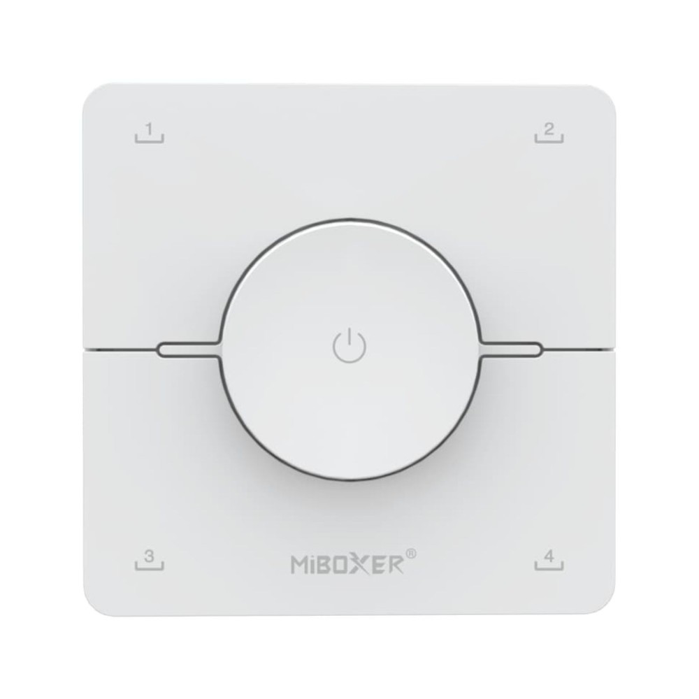 Télécommande rotative Dimmer/CCT murale - MiBoxer K0 - blanc ou noir