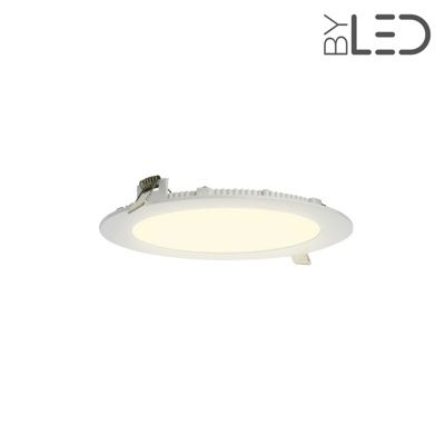 Dalle LED ronde 12 W encastrable - extra plate - SUNNY-12