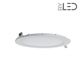 Dalle LED ronde 15 W encastrable - extra plate - SUNNY-15