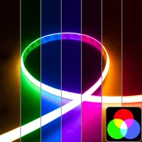 RUBAN LED COB RGB multicolore - 14W/m - IP65 - 576 LED/ - à la coupe - 24V