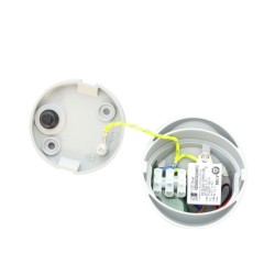 Applique LED mur et plafond oblique extérieure - 3W - 230V - Gris clair - OBLIC