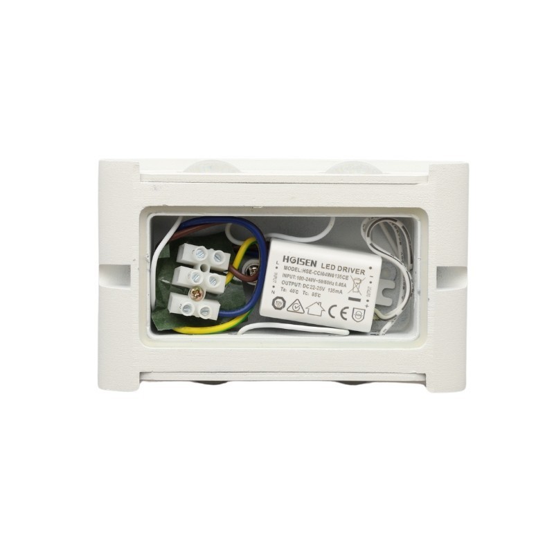 Applique LED murale blanche double direction 4W - Focal