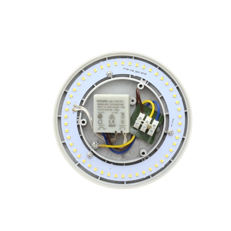 Applique murale ronde - Blanc - IP54 - 10W - PURES-R