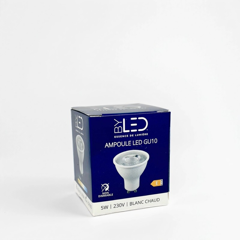 Ampoule GU10 - 230V - Blanc - Source LED