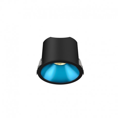 Spot LED encastré rond noir 7W, couleurs au choix - Miror