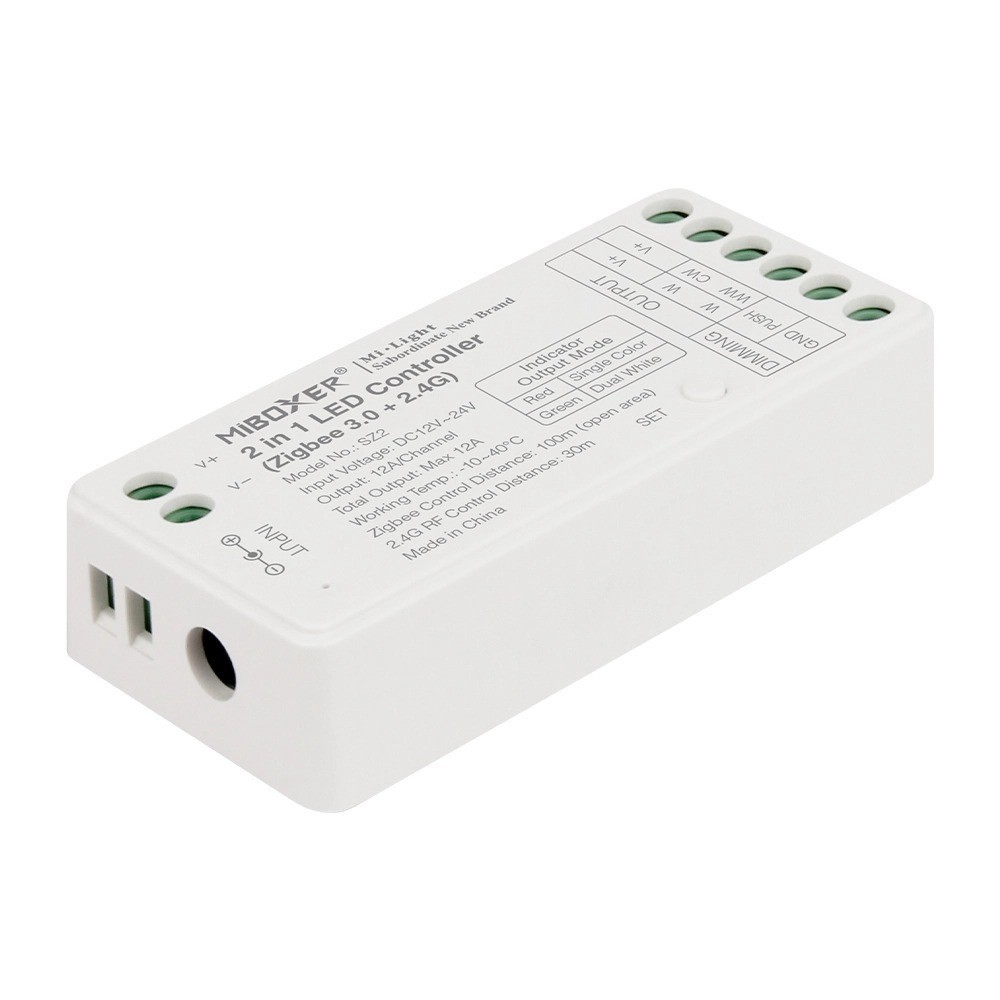 Contrôleur ZIGBEE- 2 en 1 - 12A - 2.4GHz - MiBoxer SZ2 / FUT035Z+