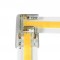 Jonction invisible en L pour ruban LED mono IP20 8mm sans soudure "Clipx"