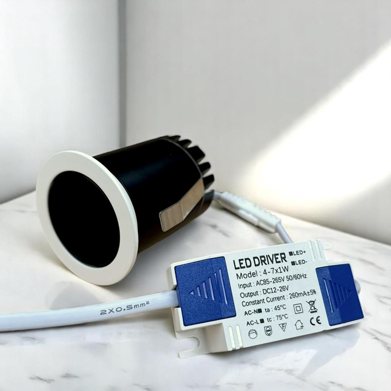Spot LED encastrable anti-éblouissement 5W - CREEK