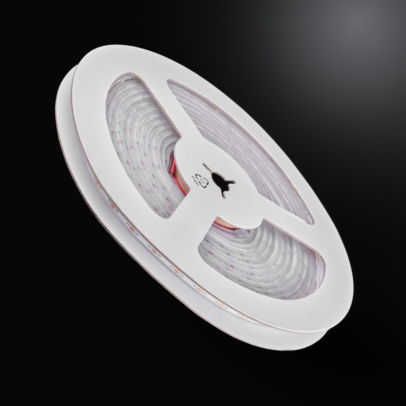 Ruban LED Haute densité (120 lm/w) - 13W/m - IP68 - Blanc - 420 LED/m - 2216+ - 5m -24V