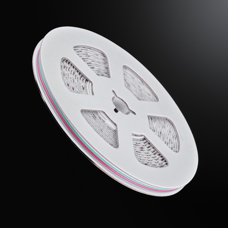 Mini ruban LED RGB multicolore 5mm de large - 9,6W/m - IP20 - 120 LED/m - 3838E - 5m - 24V