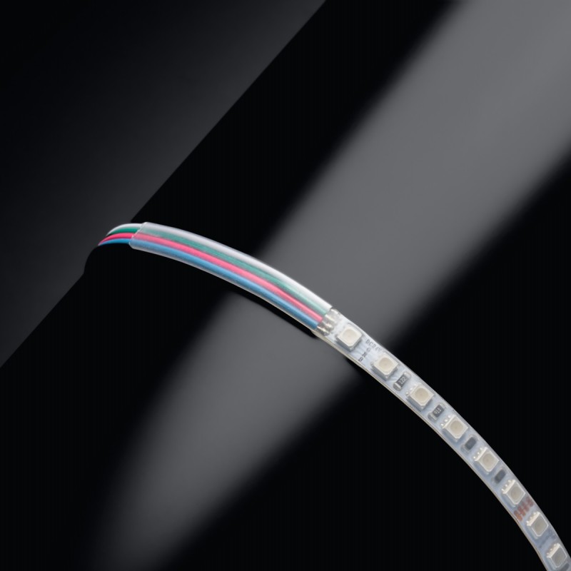 Ruban LED RGB multicolore - 9,6W/m - IP65 - 120 LED/m - 3838E - 5m - 24V