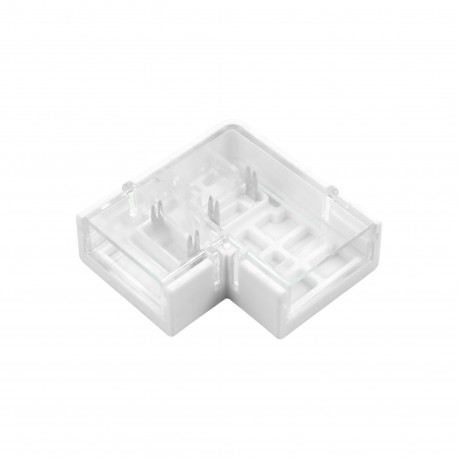 Jonction étanche en L pour ruban LED mono IP68 jusqu'à 13mm sans soudure "Hippo"