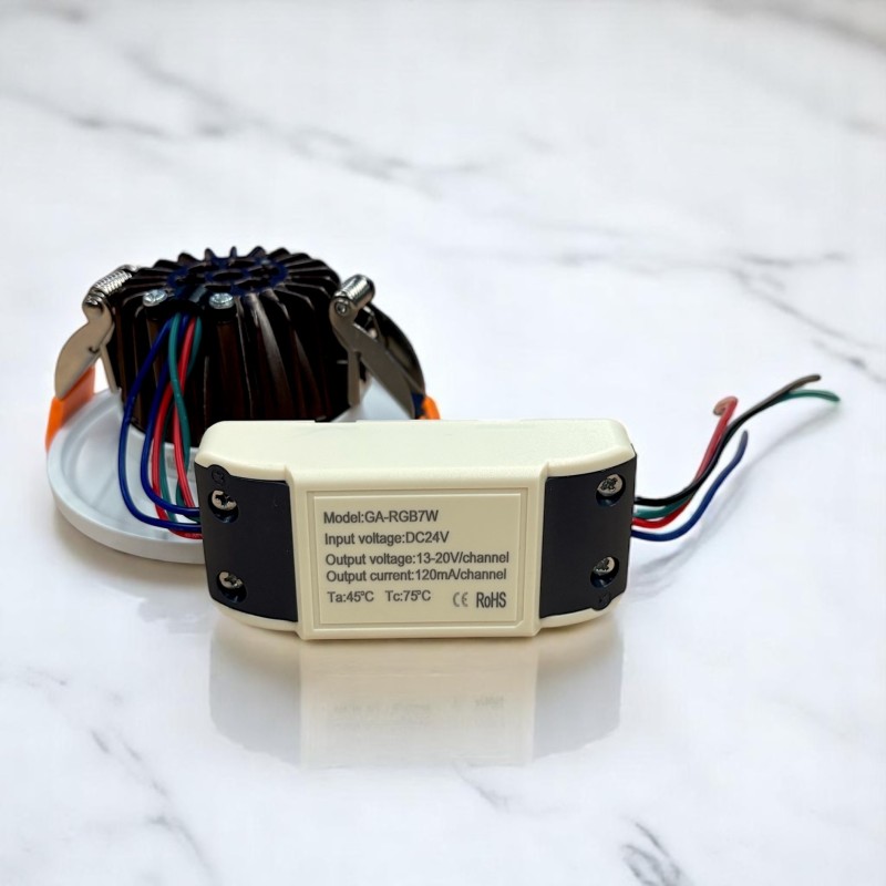 Spot LED encastrable fixe 7W IP64 - BBC - RT2012 - Cobyx