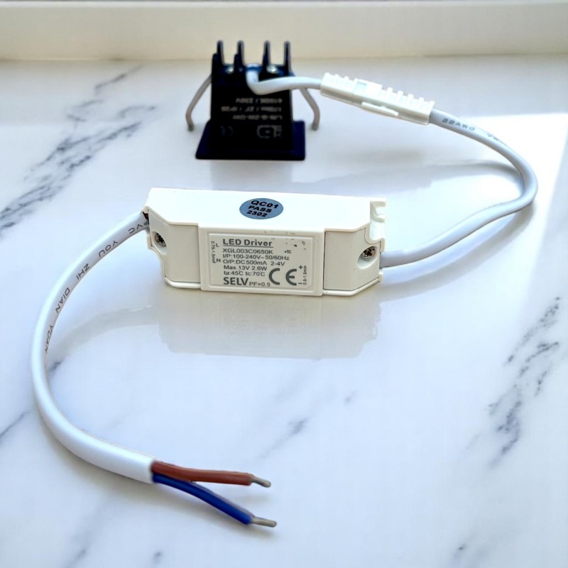 Spot LED encastrable linéaire Noir 2W - Linea
