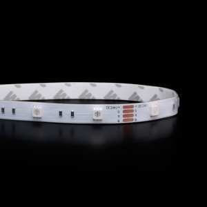 Ruban LED RGB multicolore - 7,2W/m - IP65 - 30 LED/m - 5050 - 5m - 24V