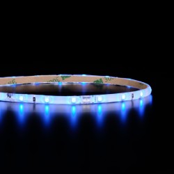 Mini ruban LED 5mm de large - 4,8W/m - IP65 - Bleu - 60 LED/m - 3528E - 5m - 24V