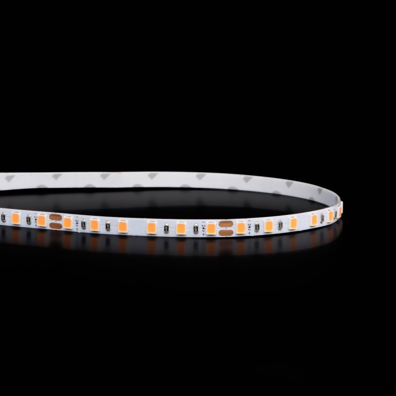 Ruban LED étroit haute fidélité IP20 - 14,4W/m - 120 LED/m - 2835E - 5m - 24V - Blanc