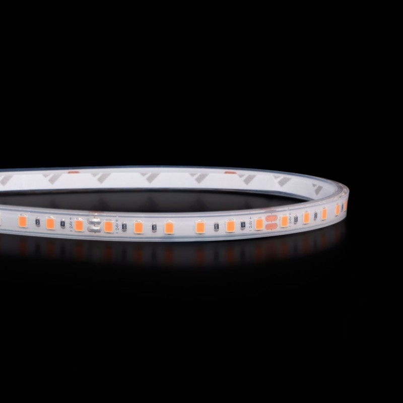 Mini ruban LED 7,5mm de large - 9,6W/m - IP68 - Blanc - 120 LED/m - 2835E - 5m - 24V