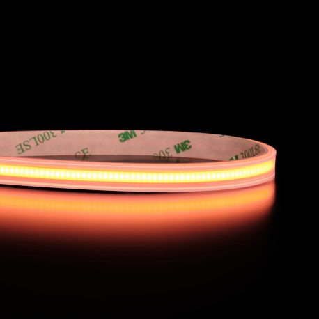 Ruban LED COB Haute efficacité à la coupe - 13W/m -  Blanc - 528LED/m - IP68 - 24V