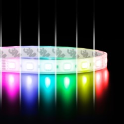 Ruban LED à la coupe - 14,4 W/m - IP68 - RGB multicolore - 60 LED/m - 24V