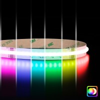 Ruban LED COB RGB & Blanc chaud - 18W/m - IP20 - 784 LED/m - 5m - 24V
