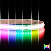 Ruban LED COB RGB + Blanc - 18W/m - IP65 - 784 LED/m - 5m - 24V