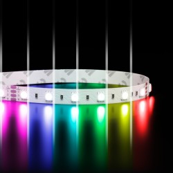 Ruban LED à la coupe RGB multicolore - 14,4W/m - IP20 - 60 LED/m - 5050 - 24V