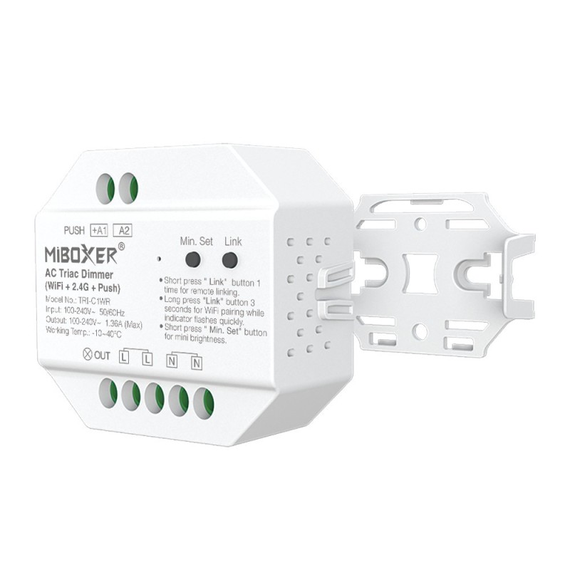 Télévariateur 230V  (WIFI+2.4G+Push) - MiBoxer - TRI-C1WR