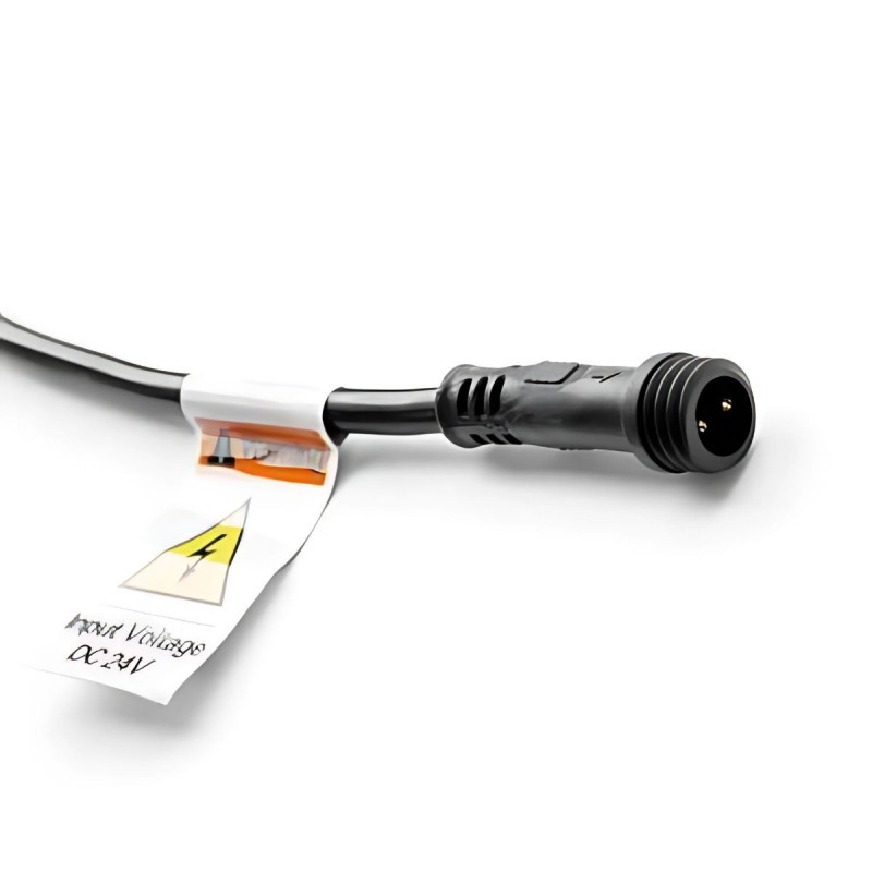 Borne LED extra fine d'extérieur à tête bombée - 7W - 80 cm - rouille - Haalö