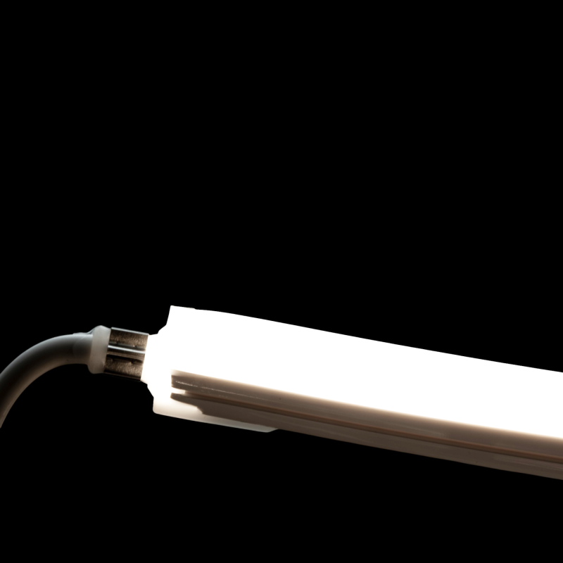 Néon flex avec ruban LED 4mm - 50 mètres - Direct - 16W/m - 140LED/m - IP68 - 24V - D1616