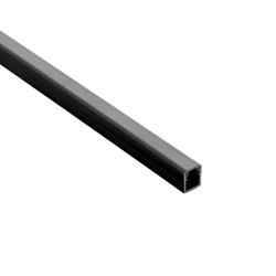 Profilé fin aluminium anodisé noir en applique pour ruban LED - C55 - CRAFT