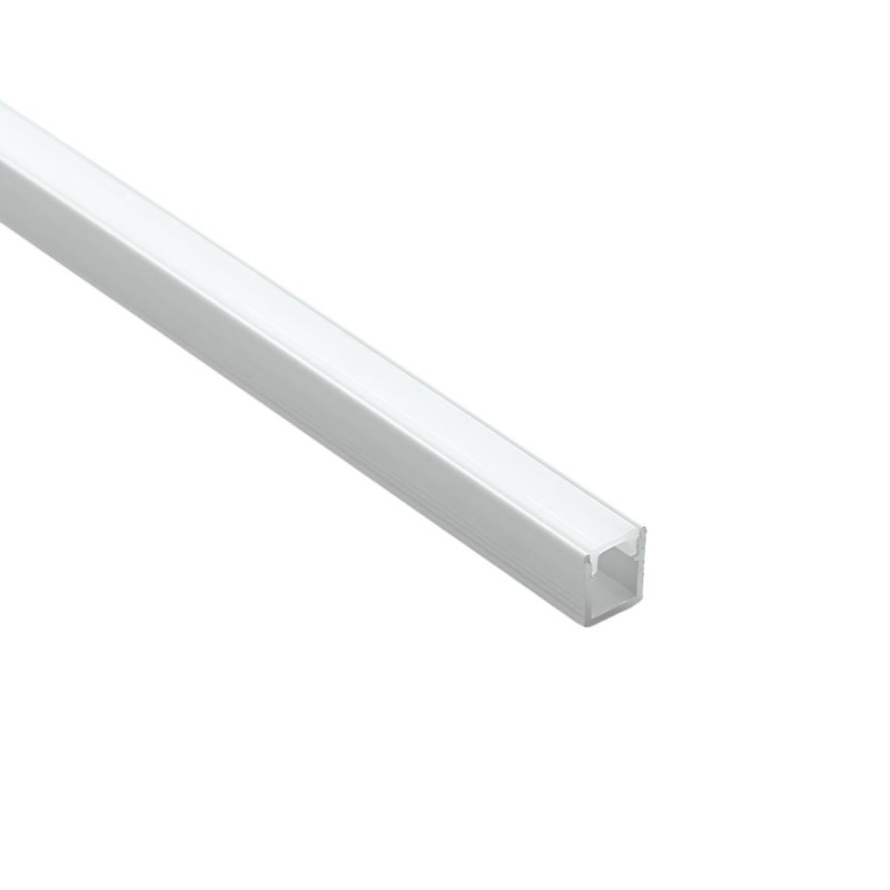 Profilé aluminium blanc en applique pour ruban LED - C55