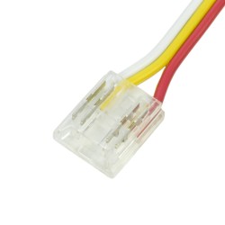 Connecteur d'alimentation pour ruban LED COB CCT IP20 10mm sans soudure "Clipx"