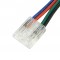 Connecteur pour ruban LED COB RGB 10mm Click + câble 15 cm "Clipx"