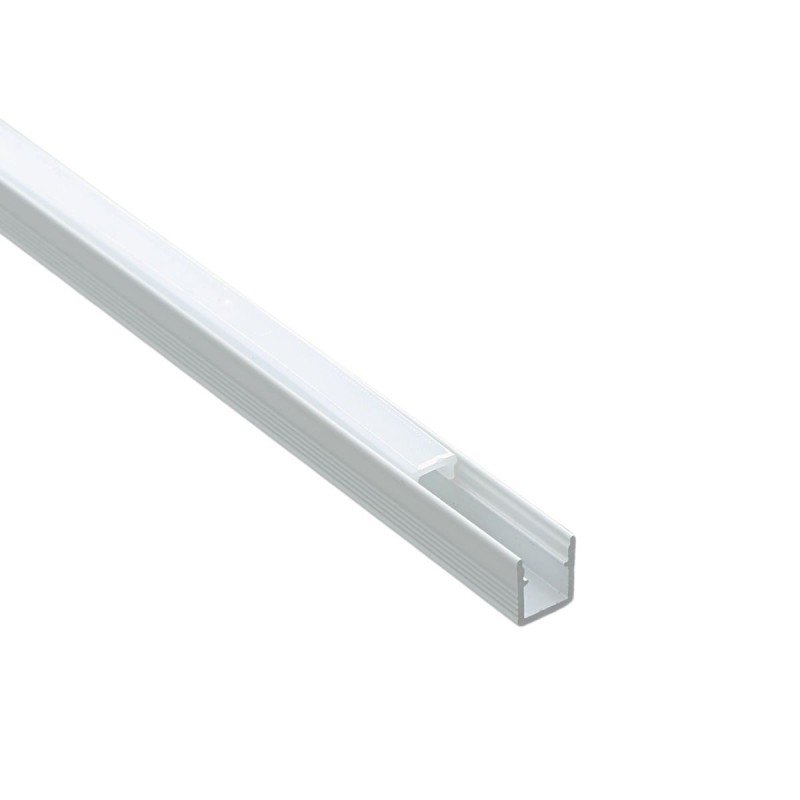Profilé aluminium blanc en applique pour ruban LED - C55