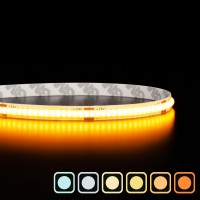 Ruban LED COB Haute efficacité - 8W/m - 115lm/W - IP65 - Blanc - 320LED/m - 5m - 24V