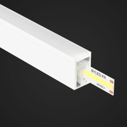 Tube néon flex pour ruban LED - 12x20mm - Latéral - L1220 - à la coupe