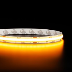 Ruban LED COB - 15W/m - IP20 - Blanc - 480LED/m - à la coupe - 24V
