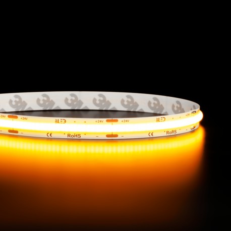 Ruban LED COB Haute efficacité à la coupe - 15W/m - 125lm/W - Blanc - 480LED/m - IP20 - 24V