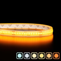 Ruban LED COB Haute luminosité (130 lm/W) - 8W/m - IP68 - Blanc-  320 LED/m - à la coupe - 24V