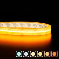 Ruban LED COB Haute luminosité (115lm/W) - 15W/m - IP68 - Blanc - 480 LED/m - à la coupe - 24V