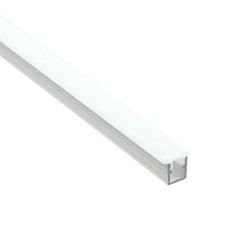 Profilé fin aluminium blanc encastrable pour ruban LED - E55 - CRAFT