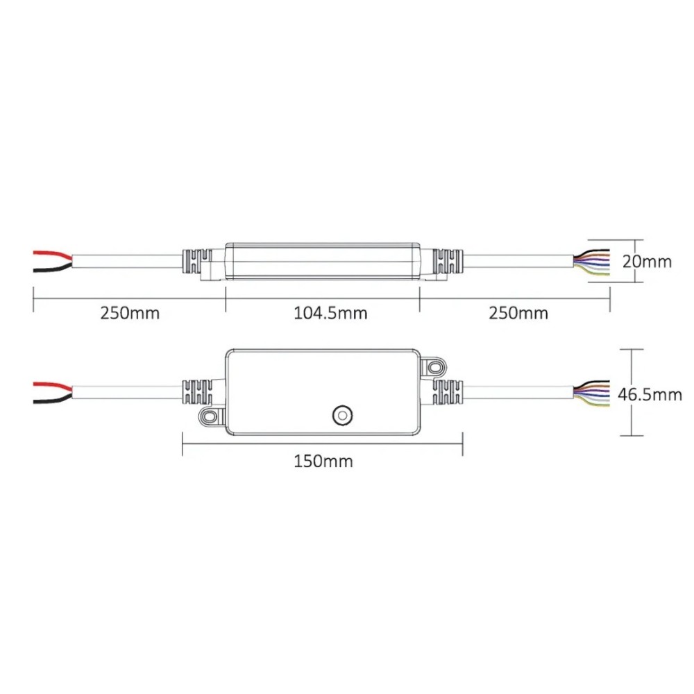 Contrôleur LED 5 en 1 Étanche IP66 RGB+CCT MiBoxer SR5-P