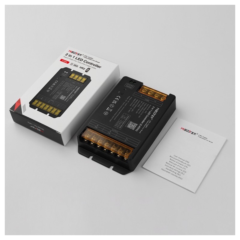 Contrôleur 2,4 GHz 2 en 1 - 12V à 48V -  30A - Miboxer HR2