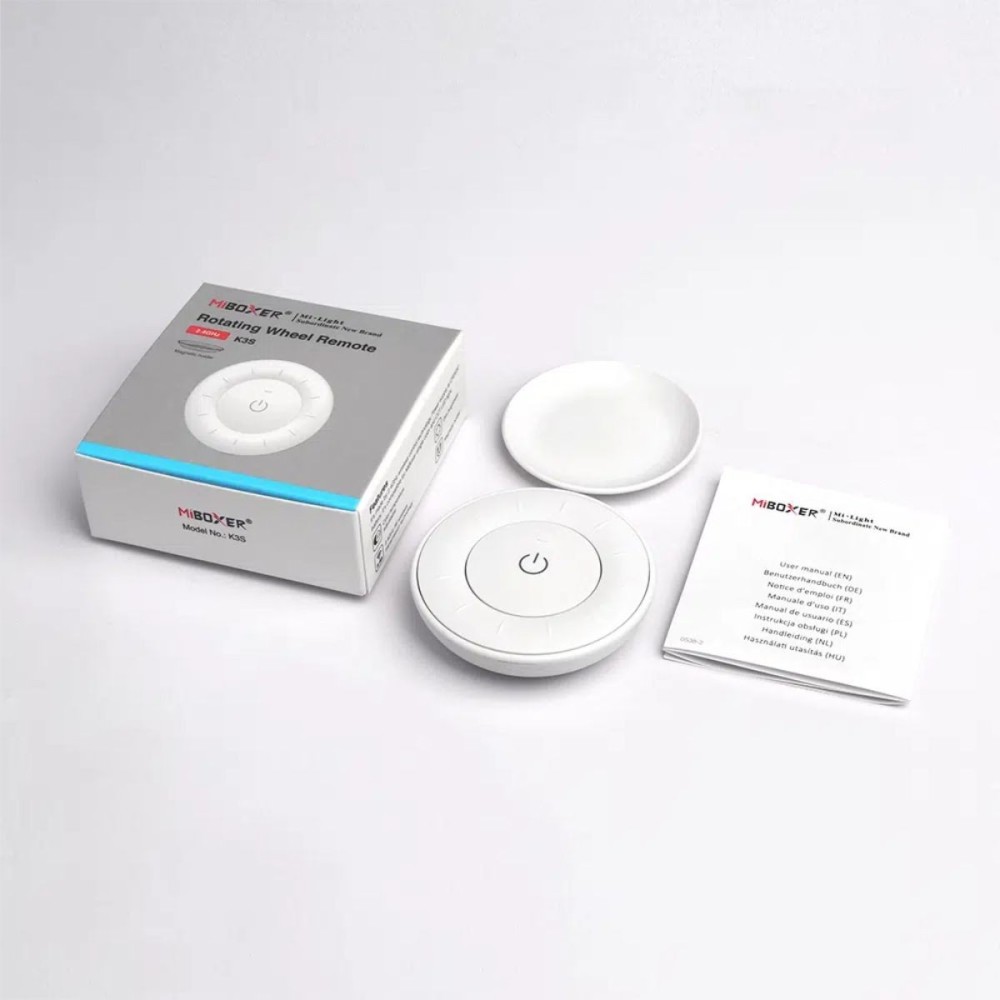 Télécommande Dimmer/CCT murale - MiBoxer K3S - Blanc