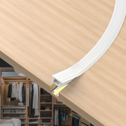 Diffuseur néon flex en T pour ruban LED - 10 à 11mm - Direct - D1010T - à la coupe