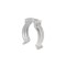 Clip de fixation compatible avec les câbles de suspension pour néon flex rond R24