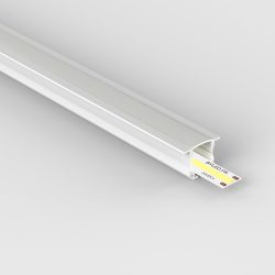 Profilé aluminium blanc encastrable pour ruban LED - E45 - CRAFT